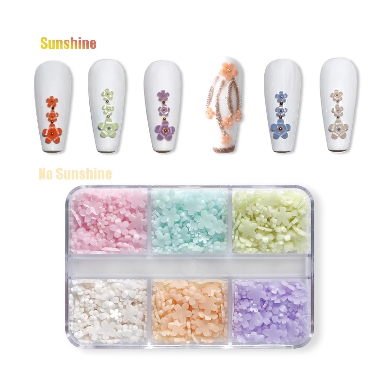 Đá Giả Dán Móng Tay 6 Màu Sắc Thời Trang Tùy Chọn DIY