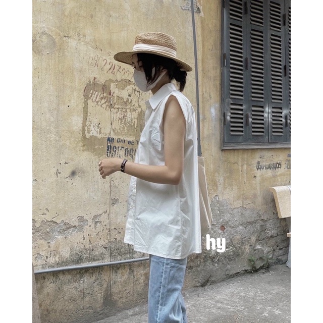 SƠMI ZARA SÁT NÁCH. SƠMI XUẤT ZARA TIỂU THƯ CỔ ĐỨC.