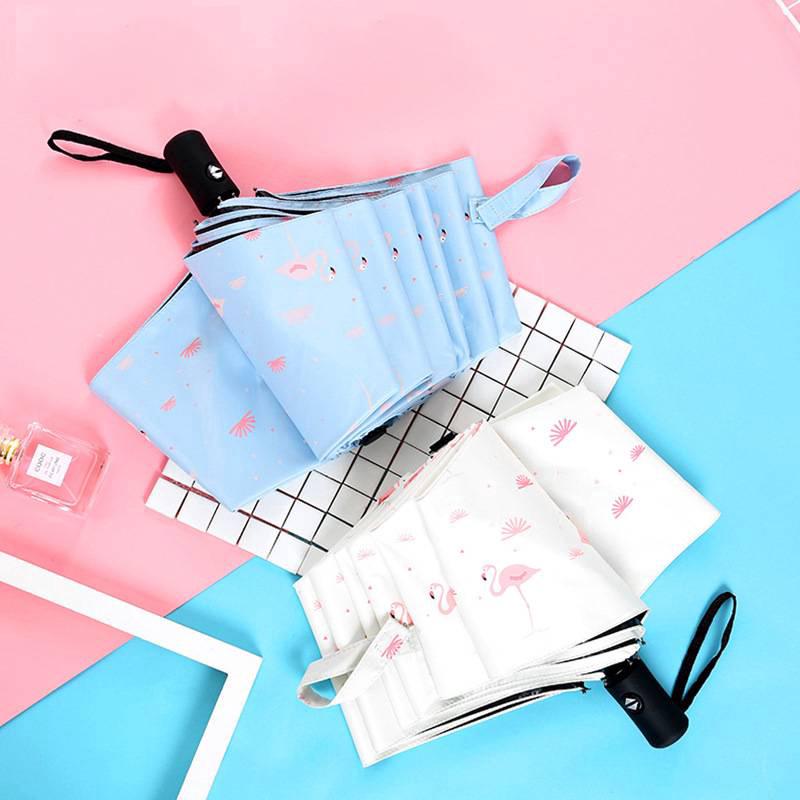 Ô dù gấp ba lần chống nắng và chống tia cực tím thiết kế thủ công/ tự động dễ thương