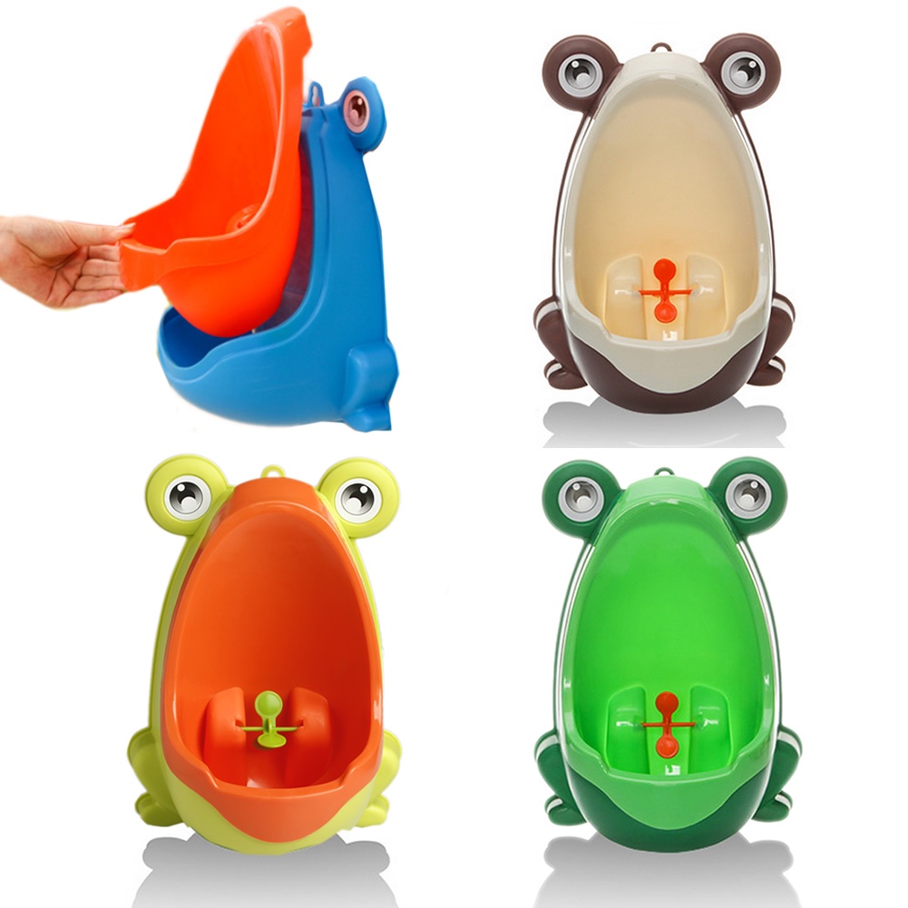 Bồn Tiểu Bằng Nhựa Hình Ếch Dễ Thương Cho Bé Trai