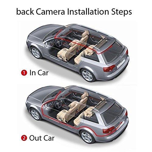 Máy ghi hình EKLEVA hai thấu kính hd1080p 30fps góc rộng 170 độ + phía sau 4.3 inch màu xanh dương cho xe hơi