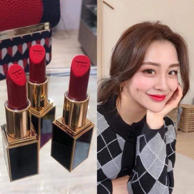 Son Tomford - Màu: ruby rush, cherry lush, flamingo, wild ginger, true coral - Có option khắc tên