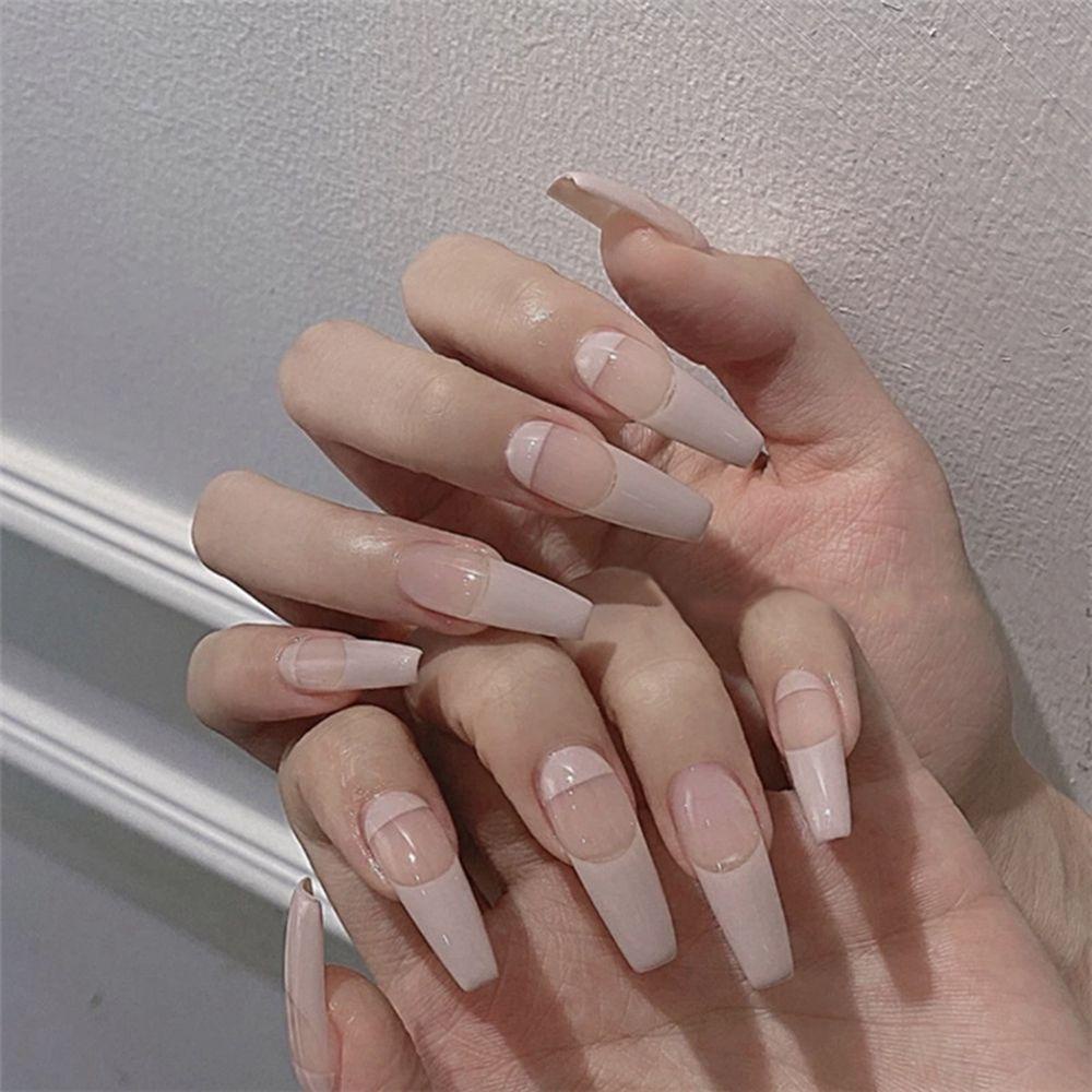 Bộ 24 Móng Tay Giả Múa Ba Lê Che Phủ Toàn Diện