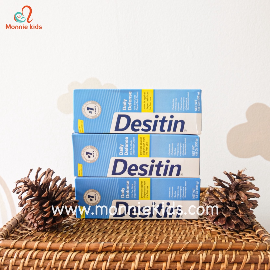 Kem hăm Desitin daily defense mỹ 113gr, kem chống hăm an toàn với da cho bé - Monnie Kids