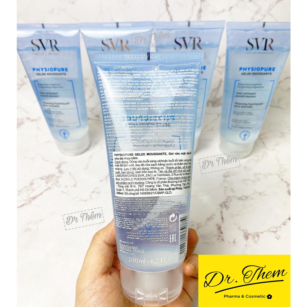 ✅[CHÍNH HÃNG] Sữa Rửa Mặt SVR Cho Da Nhạy Cảm - SVR  PHYSIOPURE Gelee Moussante Gel Srm 55ml - 200ml | BigBuy360 - bigbuy360.vn