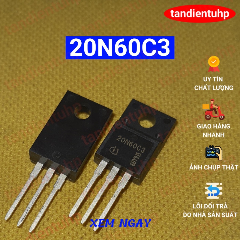 MOSFET CHÂN CẮM 20N60 TO-220 LOẠI THƯỜNG VÀ LOẠI TỐT