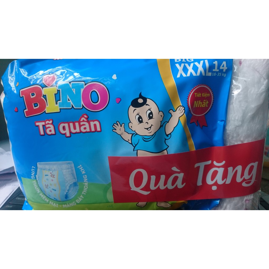 Tã quần bino big size 3XL 14 miếng cho bé ( 18-35kg )