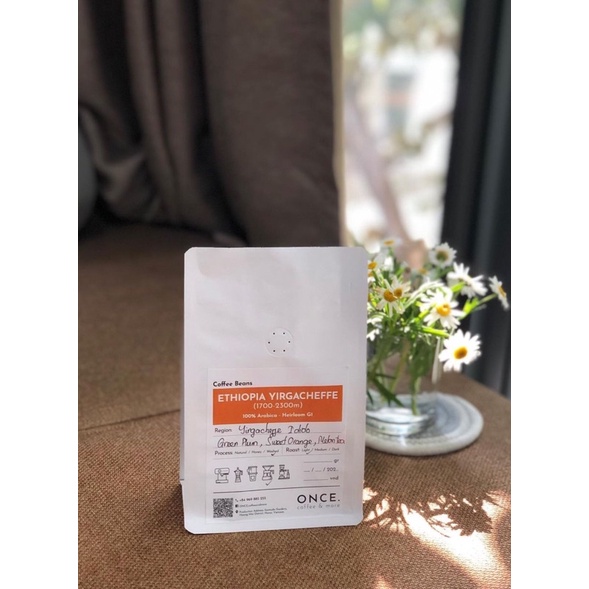 CÀ PHÊ HẠT ETHIOPIA YIRGACHEFFE - MẬN XANH / CAM NGỌT / TRÀ DƯA
