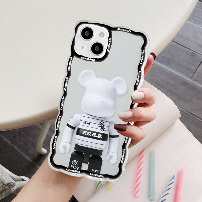Ốp lưng iphone trong lượn sóng bearbrick FCRB 6/6plus/7/7plus/8/8plus/xs/11/12/13/pro/max/plus/promax-Sale Hot G2-5