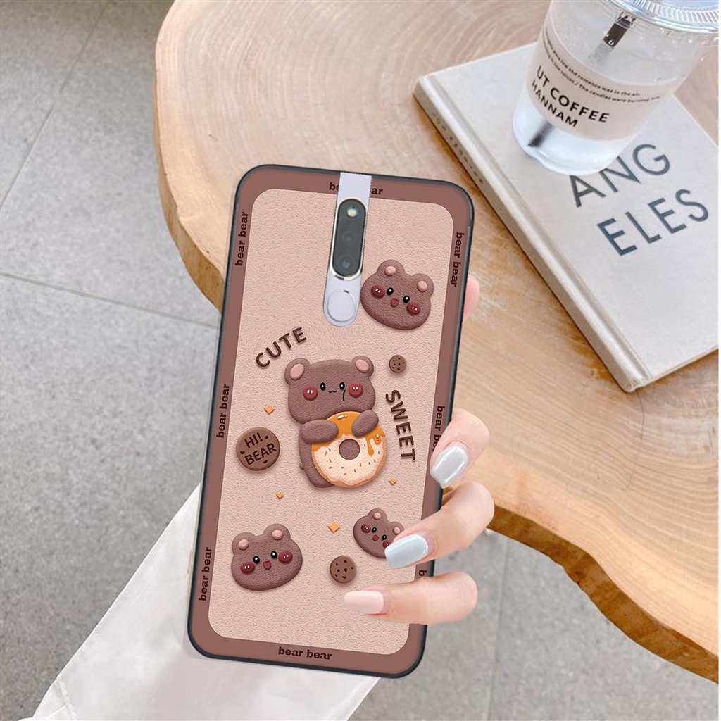 Ốp lưng Oppo F11 PRO in hình Gấu nâu - hồng, Gấu Be@rick  cực CUTE, DỄ THƯƠNG