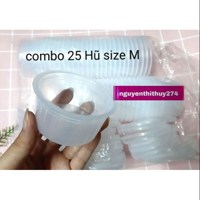 Combo 25 Hũ Bánh Flan size M Đựng Slime, Làm Bánh Flan