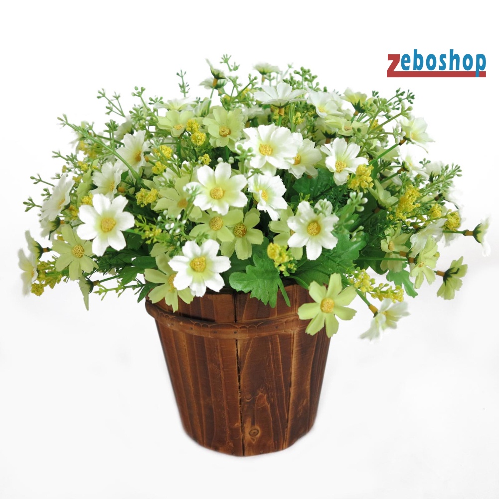 1 Bó 28 Hoa Cúc Nhân Tạo Dễ Thương Trang Trí Nhà Cửa / Tiệc Cưới