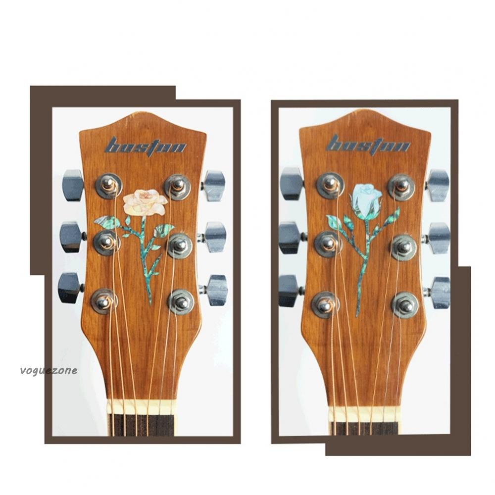 #VOGUEZ#Guitar Sticker Decal Blue Rose Decal Guitar Guitar Neck Headstock Sticker