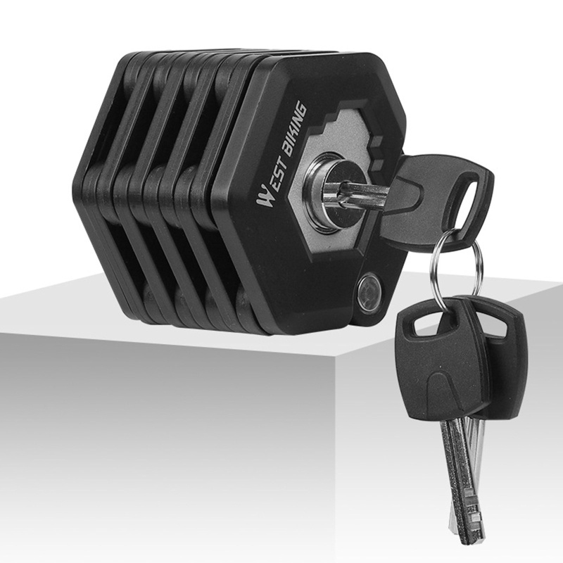 QQ Ổ Khóa Gập Kèm 3 Chìa Khóa Chuyên Dụng Cho Xe Mô Tô E-Scotor