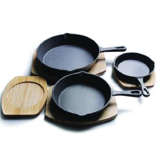 Chảo gang 14cm/16cm/20cm/26cm tiện dụng cho chiên rán