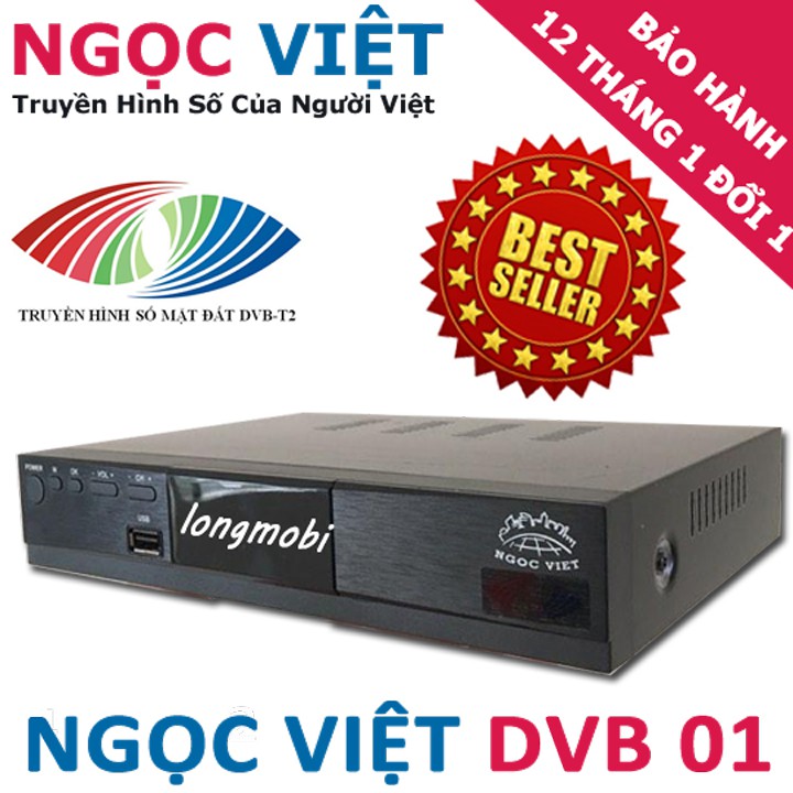 Đầu thu kỹ thuật số mặt đất DVB-T2 Ngọc Việt DVB-01 Xem Truyền hình miễn phí