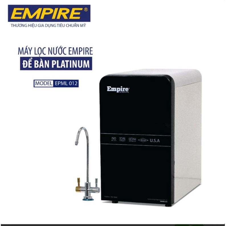 Máy lọc nước để bàn Empire platinum model 012 hệ thống 9 cấp lọc