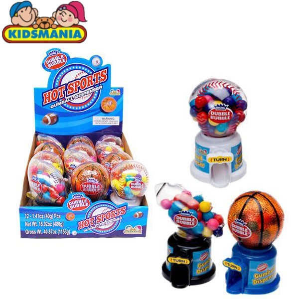 ( Bán sỉ ) Lốc 12c Máy bán kẹo Kidsmania Hot Sports 40gr