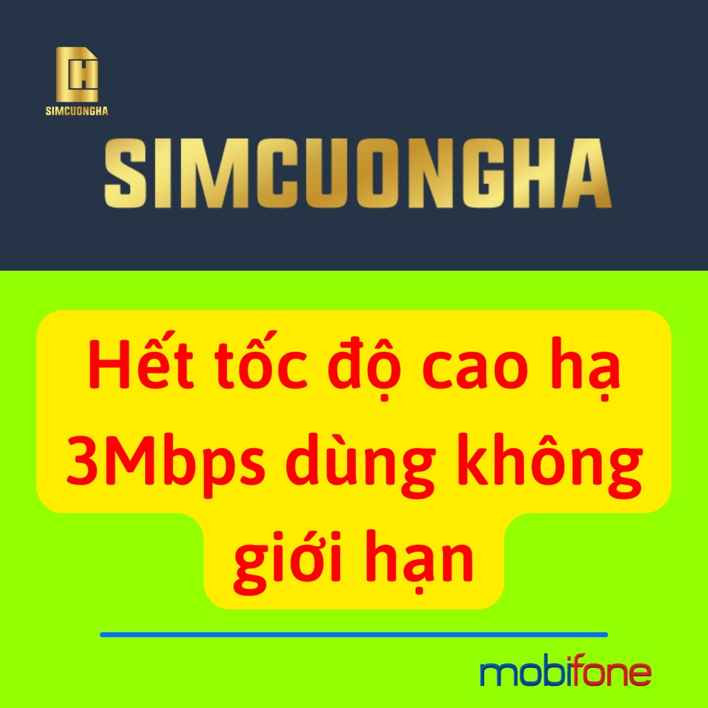 Sim mạng 1 năm 12FD50 sim 4g mobifone trọn gói 1 năm tốc độ cao - SIMCUONGHA