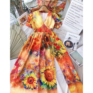 ĐẦM MAXI HOA XINH XINH