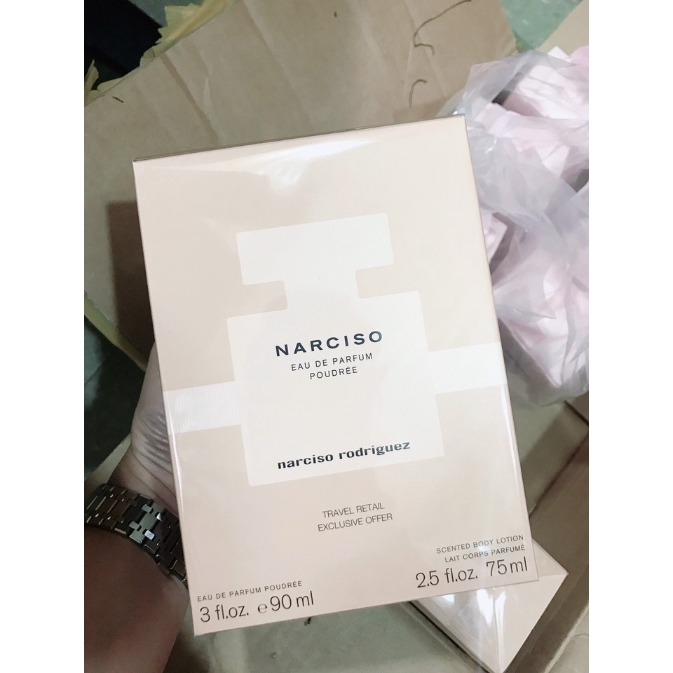 Set Nước Hoa Nữ Narciso Poudree EDP (90ml + Body Lotion 75ml) - Scent of Perfumes