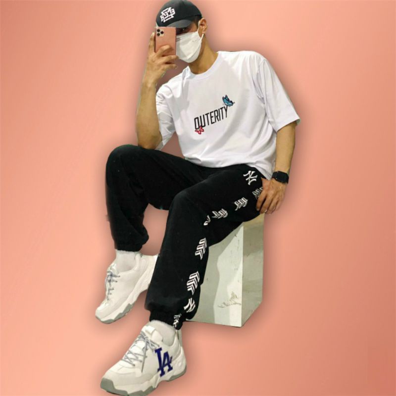 XPstore Quần jogger unisex Họa Tiết logo thêu form đẹp (Ảnh thật)