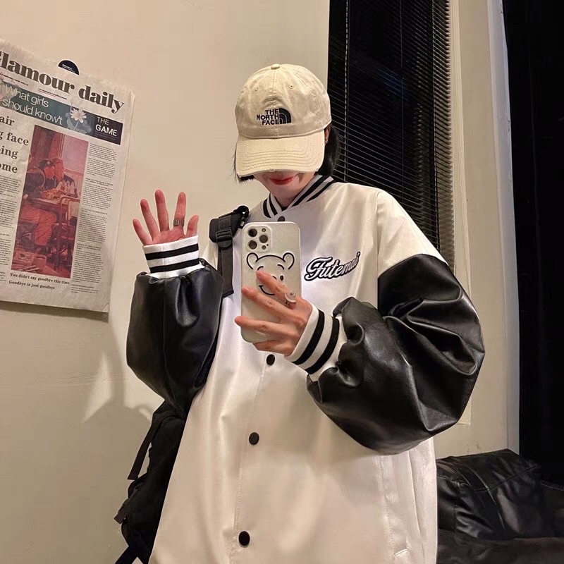 Áo bomber Da Nam Nữ Unisex |kèm ảnh thật 100%|