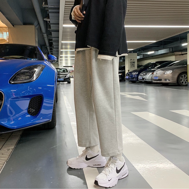 Quần Dài Thể Thao Chất Nhung Dày Dặn Màu Sắc Đơn Giản Thời Trang Mùa Đông Cho Nam Giới Size M-3Xl