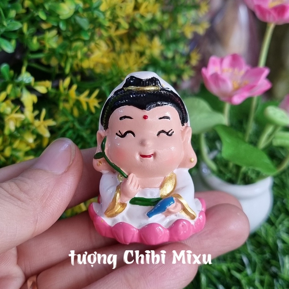 Tượng chibi Quan Âm size 4.5cm