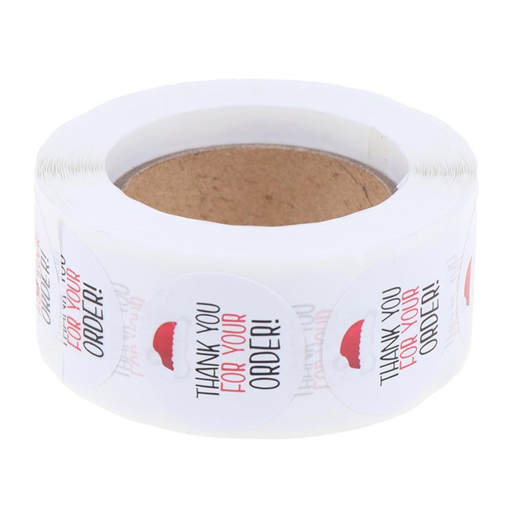Nhãn Dán Trang Trí Hộp Quà In Chữ Thank You For Your Order DIY