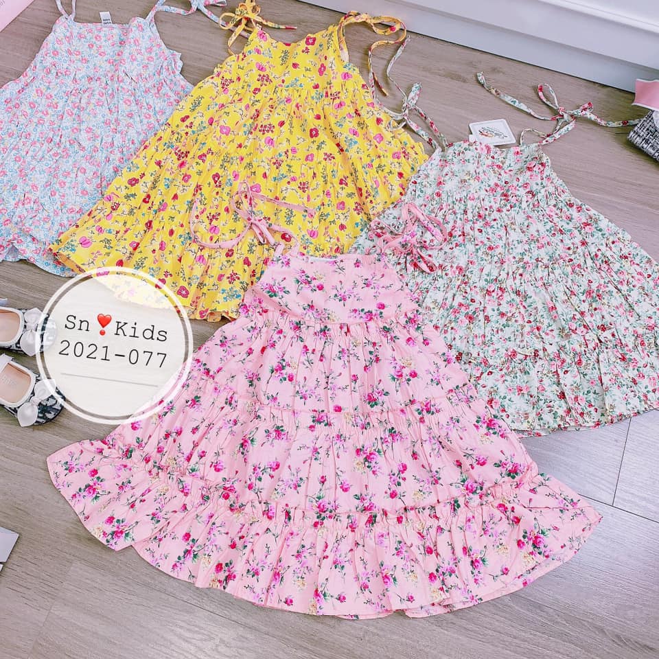 VÁY 2 dây thô nhí cực xinh cho bé gái - V2DHN
