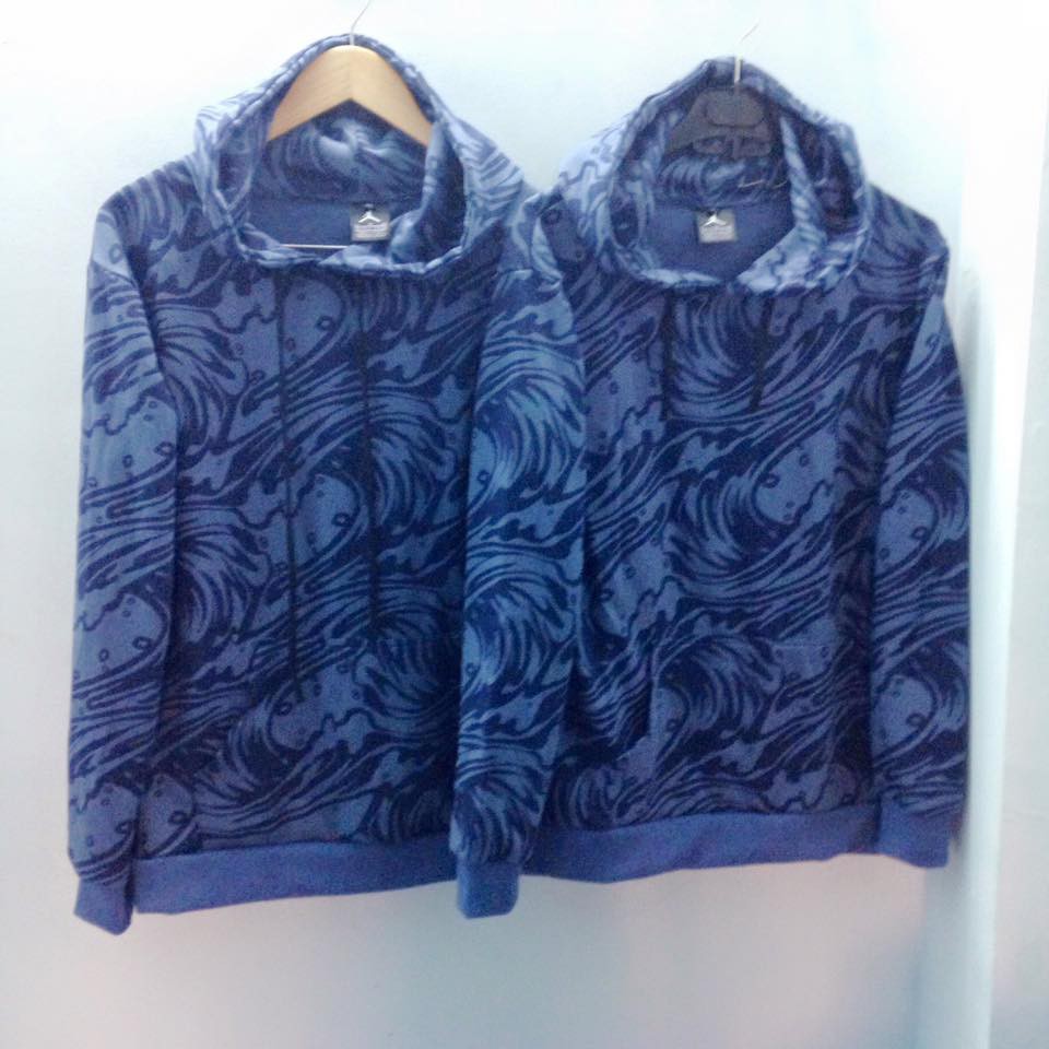 Áo Hoodie Blue Wave