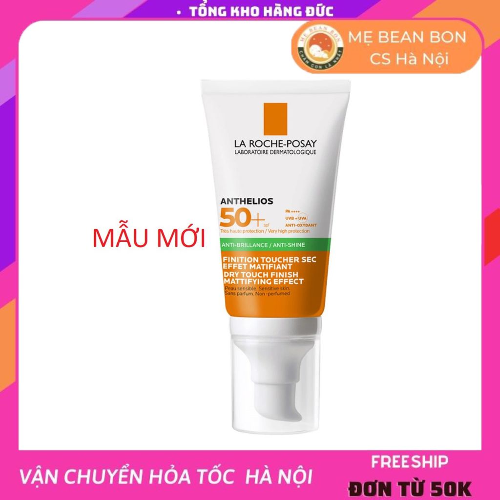 Kem Chống Nắng Pháp cho da dầu 50ml La Roche Posay Anthelios Anti-Shine Dry Touch Gel Cream SPF 50+
