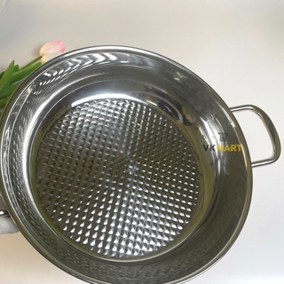 Chảo inox bếp từ 24cm, dùng cho mọi loại bếp