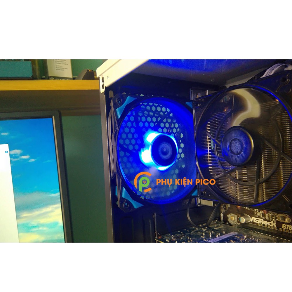 Quạt tản nhiệt case máy tính ID-COOLING PL 12025 Quạt Fan Case 12cm LED xanh dương