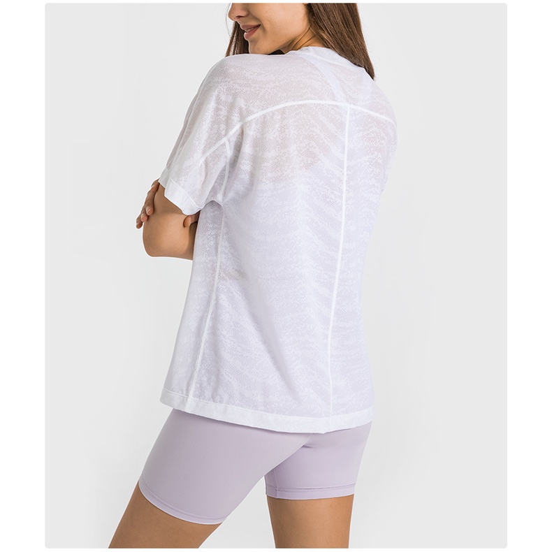 Áo tập thể thao ngắn tay All Yours Boyfriend Tee *Veil - Áo phông cộc tay thể thao Lulu không logo