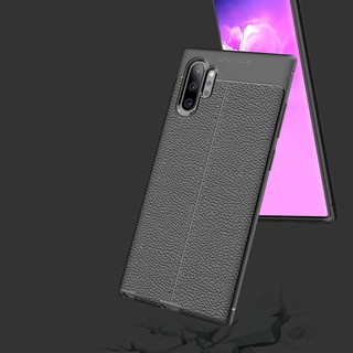 Ốp lưng Samsung Galaxy Note 10 Plus Silicon giả da Auto Focus