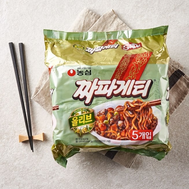 Lốc 5 Gói Mì Trộn Tương Đen Olive Hàn Quốc