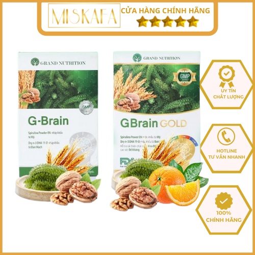 Cốm G Brain, DHA cho bé, Cốm trí não giúp bé thông minh hơn, tăng khả năng ghi nhớ, tập trung, G Brain Gold gấp 3 DHA