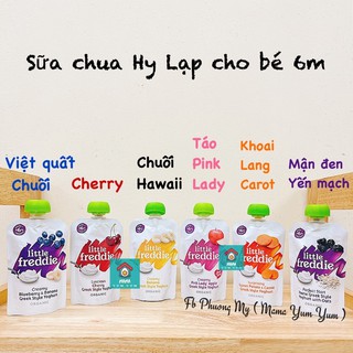 Date 9,12/22- 2023Hoa quả, Sữa chua Hy lạp Little freddie cho bé từ 6 tháng UK