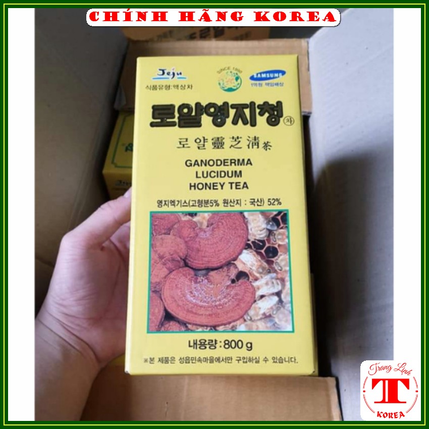 Cao linh chi mật ong Jeju chính hãng, hộp 800gr - Mật ong linh chi tăng đề kháng, thải độc, thanh lọc cơ thể - tranglinh