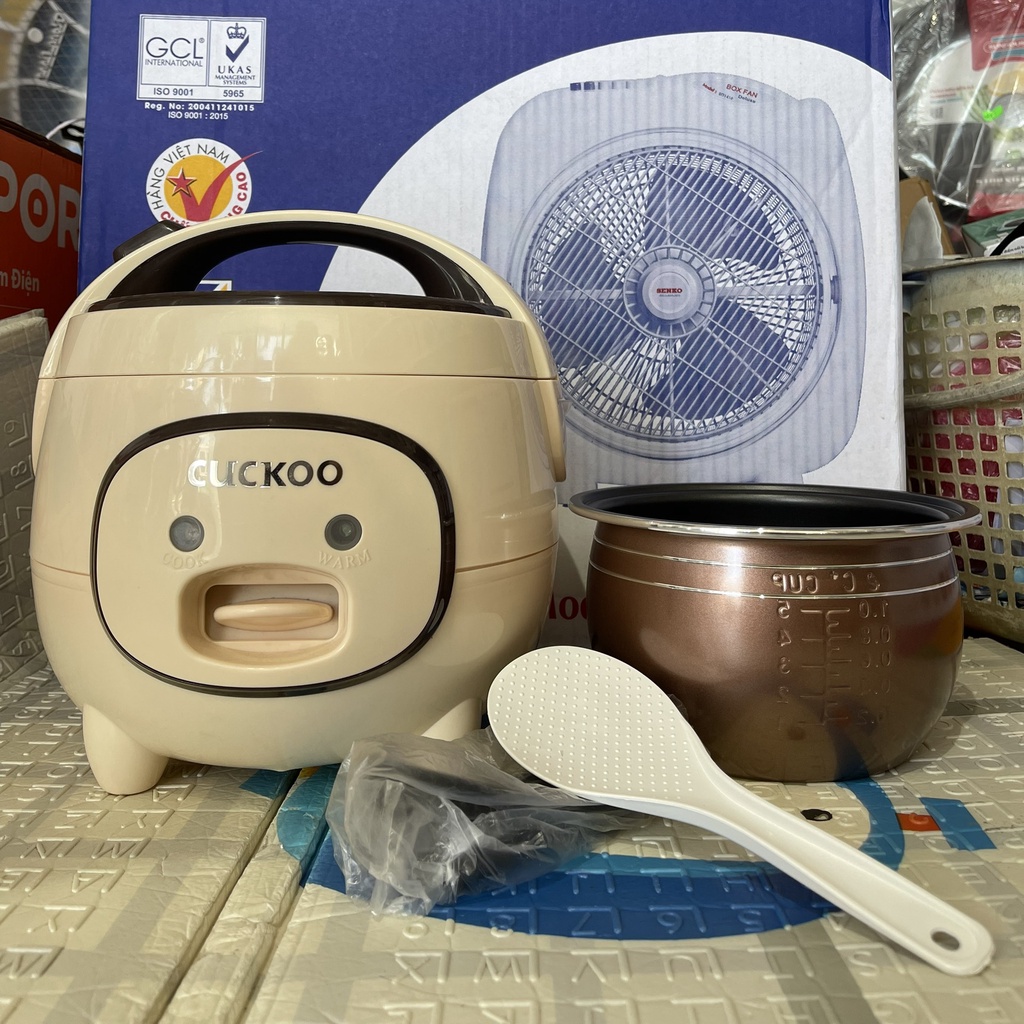 Nồi Cơm Điện mini CUCKOO CR387/NKMedia- Dung tích 1L,1L2,1L8 kiểu dáng Con Lợn Siêu Đáng Yêu, BH 12 tháng