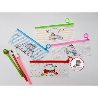 (Ảnh thật) Ví zip đựng bút, phụ kiện hình chuột Molang siêu cute
