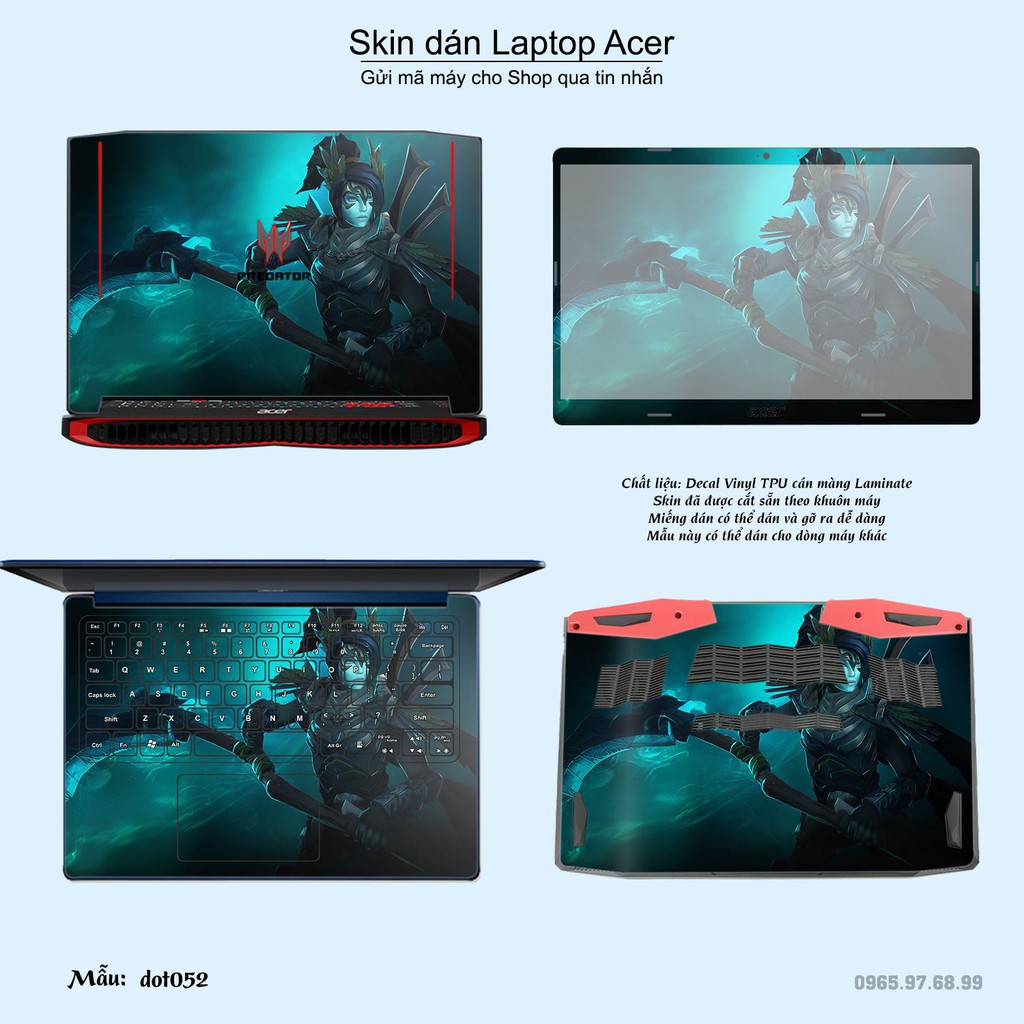 Skin dán Laptop Acer in hình Dota 2 _nhiều mẫu 9 (inbox mã máy cho Shop)