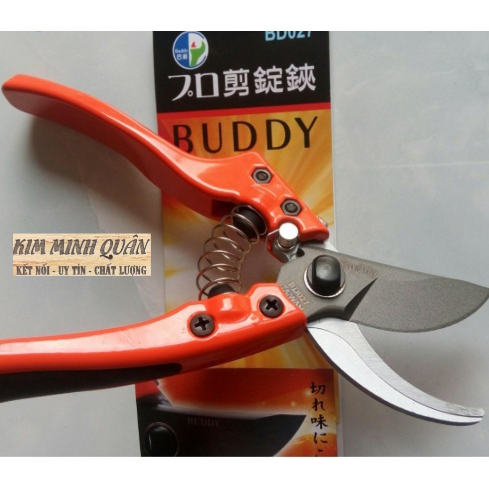 Kéo Cắt Cành Lưỡi Tự Mài 200mm Công Nghệ JAPAN BD027 BUDDY