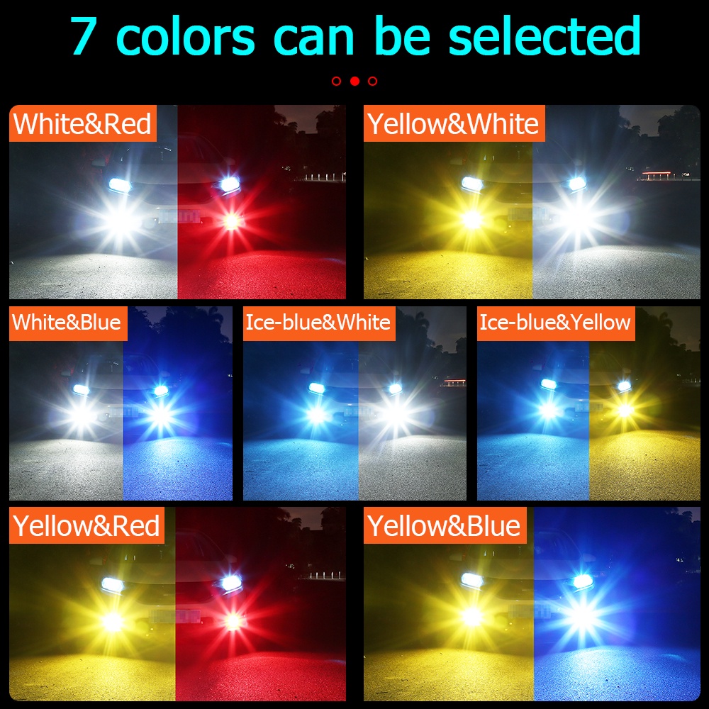 2 mảnh 9006 Đèn LED Sương Mù H11 24LED H3 H4 H7 H8 H16 P13W Cho Xe Hơi Siêu Sáng Dành Cho Ô Tô