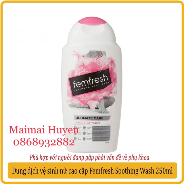 (CHUẨN UK) Dung Dịch Vệ Sinh Phụ Nữ Cao Cấp Femfresh UK 250ml