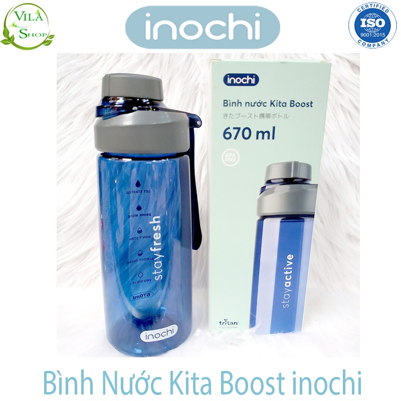 Bình Đựng Nước, Bình Nước Chịu nhiệt Kita Boost 460ml - 670ml, Bình Nước Cao Cấp Xuất Nhât - Châu Âu - Eu