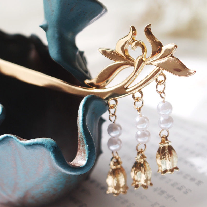 [Aishang Xinh Đẹp] Trâm Cài Tóc Tua Rua Phong Cách Hanfu Trung Hoa Cổ Điển Tự Vệ Vũ Khí Phụ Kiện Hán Phục