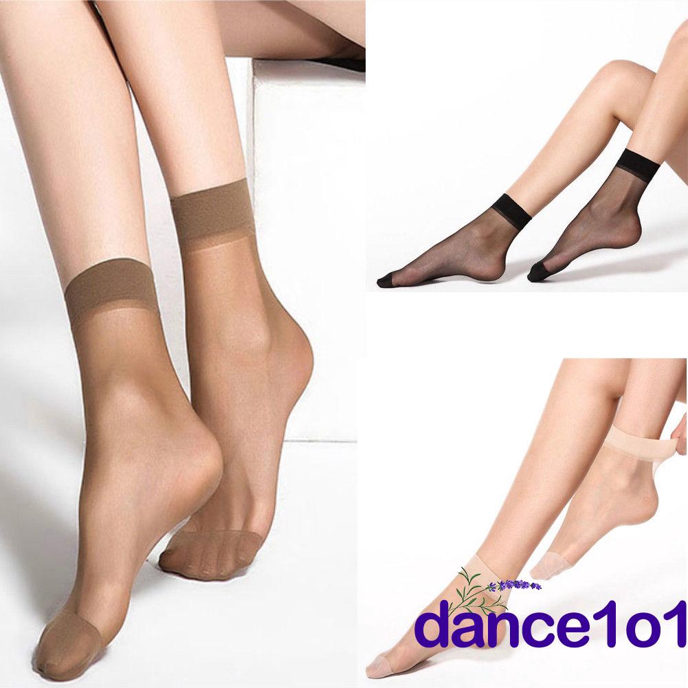 Set 10 đôi vớ xuyên thấu co dãn thời trang cho nữ